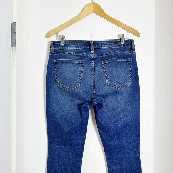 Kut from the Kloth Jeans Snake Print Side Stripe Ankle Skinny sz 8 - Picture 3 of 9